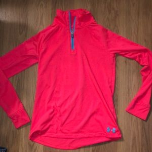 UNDER ARMOUR |  HALF ZIP PULLOVER LONG SLEEVE ALL SEASON GEAR LOOSE FIT SHIRT